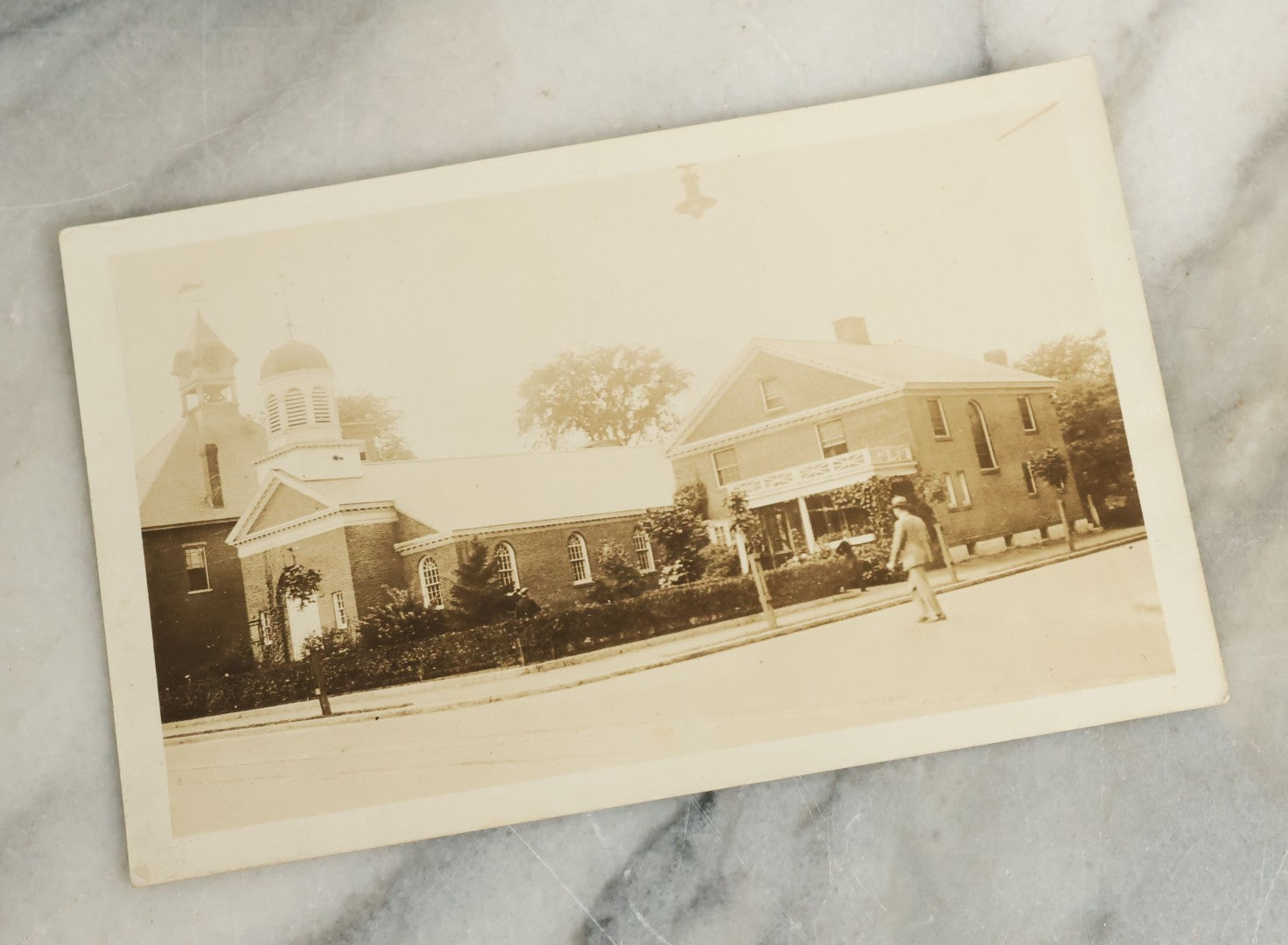 Lot 096 - Grouping Of 24 Antique Real Photo Postcards R.P.P.C. Including Little Girl Dressed As Bo Peep, Little Girls Posing With Chicken, Church Interiors, And Many Exterior Photographs