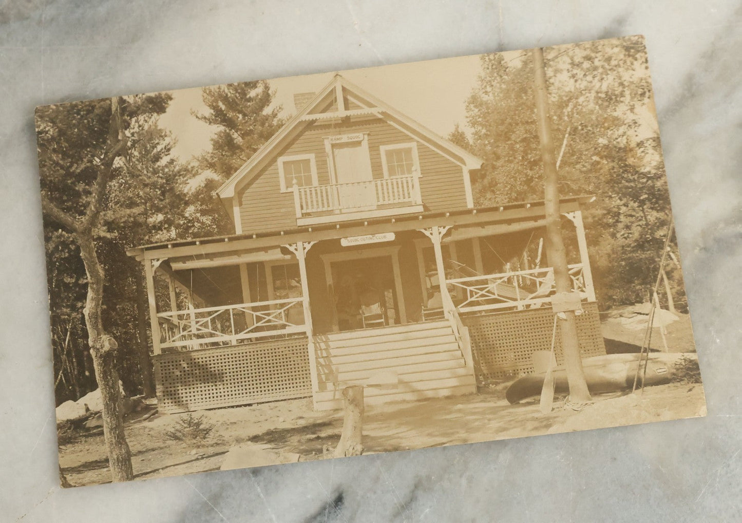 Lot 096 - Grouping Of 24 Antique Real Photo Postcards R.P.P.C. Including Little Girl Dressed As Bo Peep, Little Girls Posing With Chicken, Church Interiors, And Many Exterior Photographs