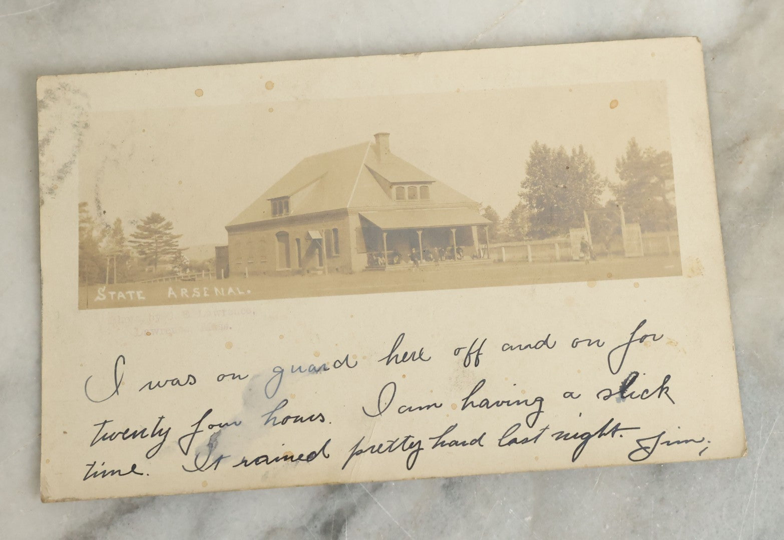 Lot 096 - Grouping Of 24 Antique Real Photo Postcards R.P.P.C. Including Little Girl Dressed As Bo Peep, Little Girls Posing With Chicken, Church Interiors, And Many Exterior Photographs