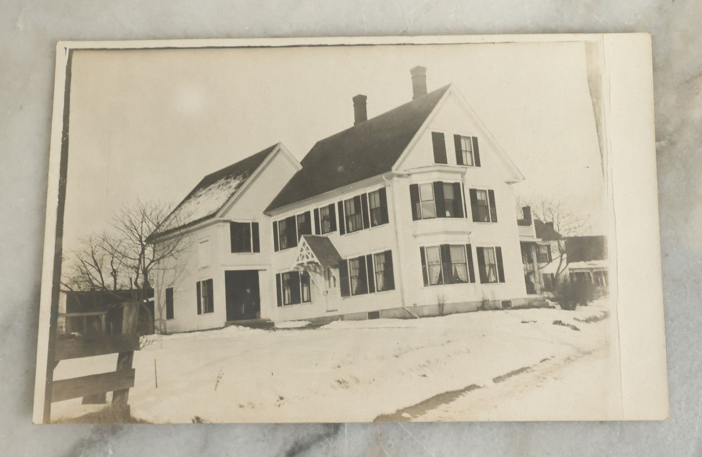 Lot 096 - Grouping Of 24 Antique Real Photo Postcards R.P.P.C. Including Little Girl Dressed As Bo Peep, Little Girls Posing With Chicken, Church Interiors, And Many Exterior Photographs