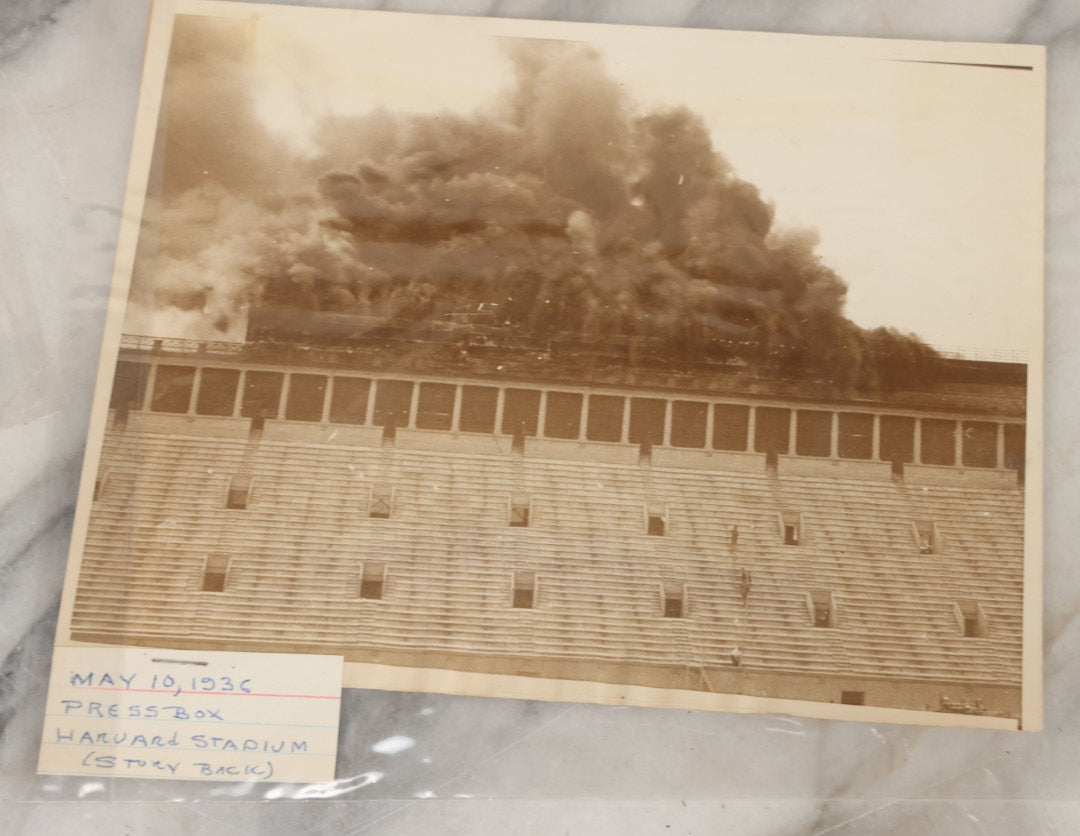 Lot 001 - Extensive Grouping Of 100+ Documentary Press Photos Of Firefighters Battling Fires, Aftermath And Destruction, And Firefighting Apperatus, In And Around The City Of Boston, Late 1930s To 1950s, With Notes Regarding Date And Location, 9" x 7"
