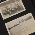Lot 065 - Vintage Snapshot Photo Album With 95+ Photographs Of The Men And Women Of The 1920s Including Many Photos Of Lakeside Gatherings, Flappers, Swimsuits, And WWI Era Soldiers