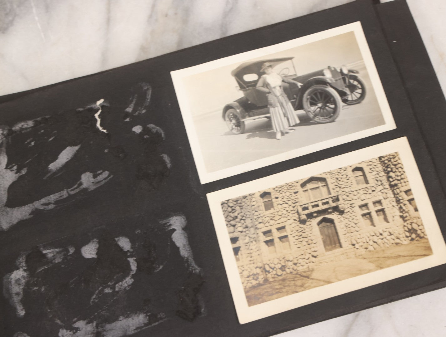 Lot 065 - Vintage Snapshot Photo Album With 95+ Photographs Of The Men And Women Of The 1920s Including Many Photos Of Lakeside Gatherings, Flappers, Swimsuits, And WWI Era Soldiers