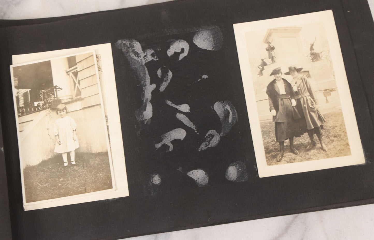 Lot 065 - Vintage Snapshot Photo Album With 95+ Photographs Of The Men And Women Of The 1920s Including Many Photos Of Lakeside Gatherings, Flappers, Swimsuits, And WWI Era Soldiers