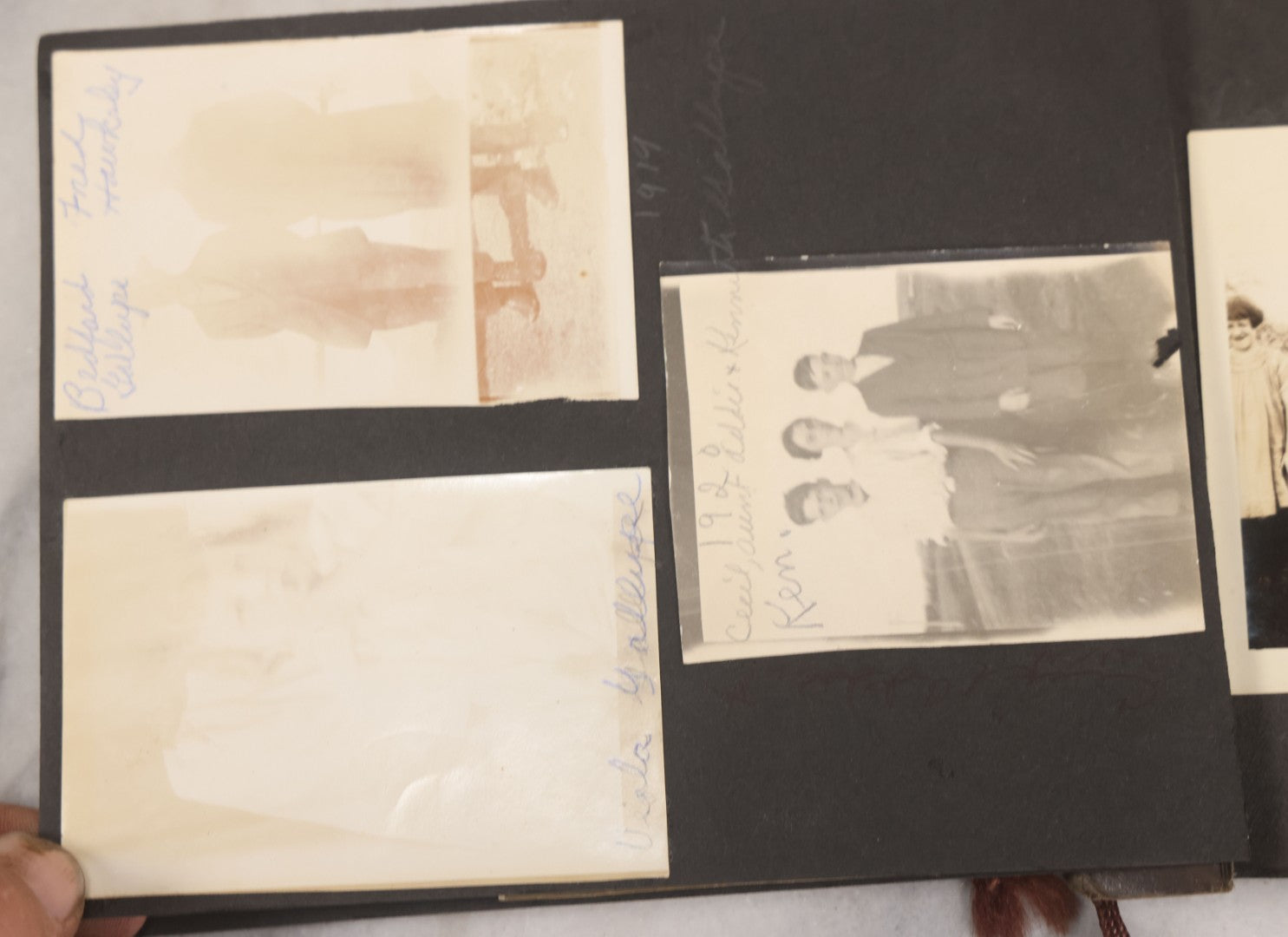 Lot 066 - Antique Snapshot Photo Album With 60+ Photographs, Mostly Of Children, Including Boys Posing On Top Of Eastman Heater Railroad Car, Other Outings From 1925 To 1926, Note No Covers