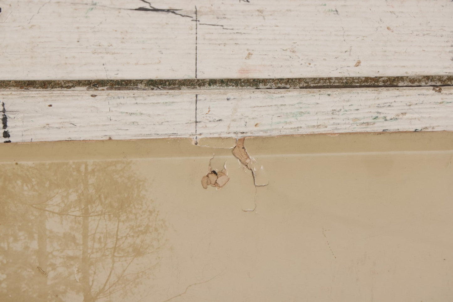 Lot 068 - Antique Boarded Occupational Photograph Of Group Of Lumber Workers Posing At A Lumber Camp In Mifflin County, Pennsylvania, Partial Identification On Verso Of "Grandpa Hoff", Bicycle And Horse In Photo, Note Cracking And Wear
