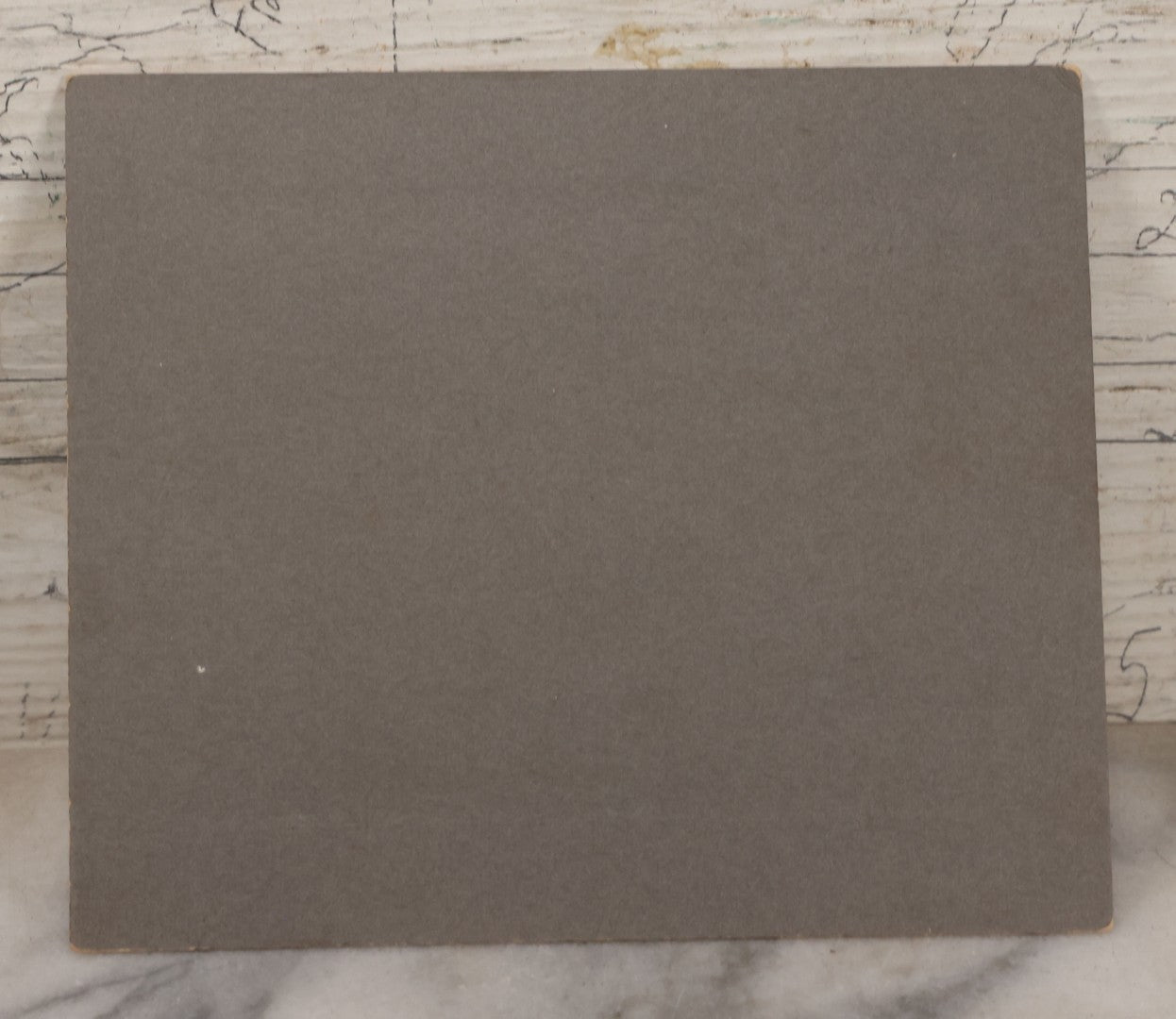 Lot 071 - Antique Boarded Occupational Photograph Of Group Of Seven Dirty Workers Posing In Work Clothes Outside Brick Workplace