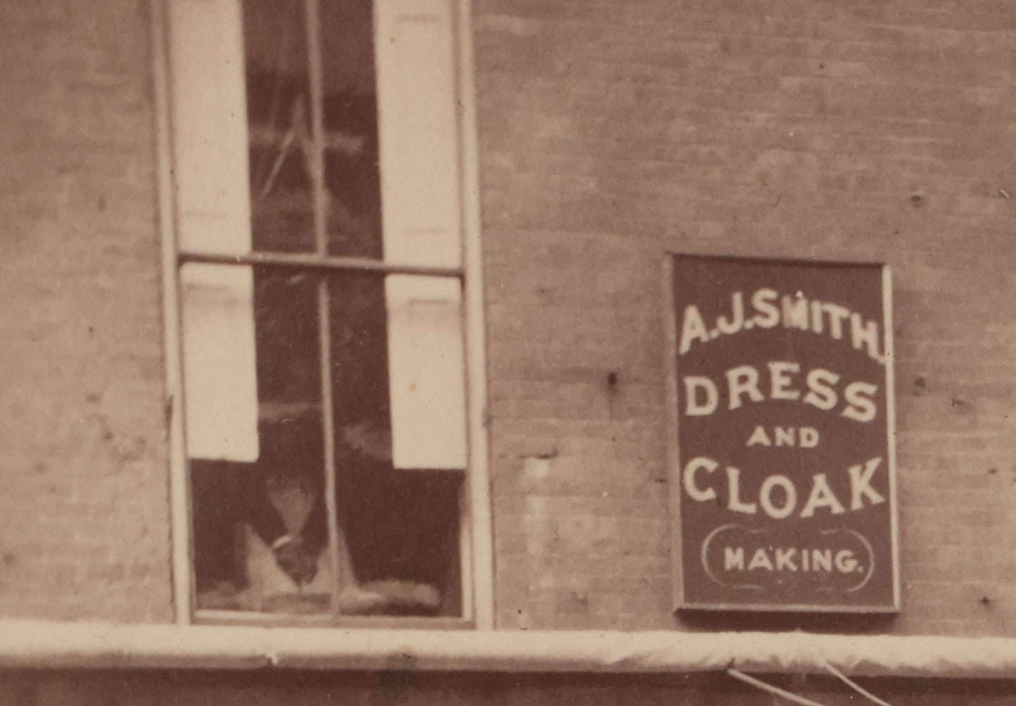 Lot 073 - Antique Cabinet Card Photograph Of The Workers And Proprietors Posing Outside Of The Storefront Of Turner Boots & Shoes And A.J. Smith Dress And Cloakmaking, New York