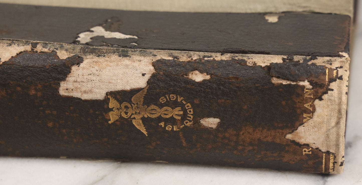 Lot 002 - "Atlas Of Typical Operations In Surgery" Antique Book By Dr. Ph. Bockenheimer & Dr. Fritz Frohse, With 60 Full Color Illustrations By Franz Frohse, English Adaptation By J. Howell Evans, Rebman Company, New York, Publishers, Circa 1900