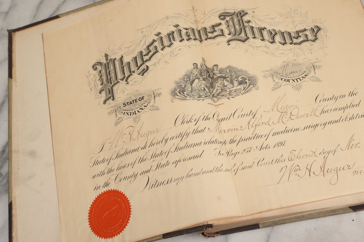 Lot 002 - "Atlas Of Typical Operations In Surgery" Antique Book By Dr. Ph. Bockenheimer & Dr. Fritz Frohse, With 60 Full Color Illustrations By Franz Frohse, English Adaptation By J. Howell Evans, Rebman Company, New York, Publishers, Circa 1900