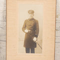 Lot 091 - Antique Boarded Photograph Of French Navy (Marine National) Officer In Formal Dress Uniform, Ejotte-Latouche, Photographer, Brest, France