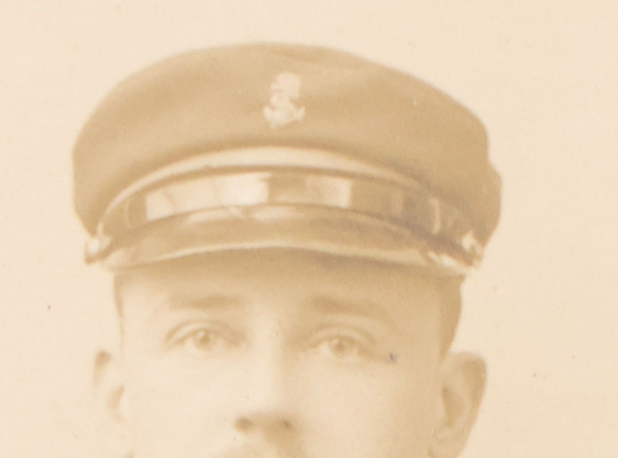 Lot 091 - Antique Boarded Photograph Of French Navy (Marine National) Officer In Formal Dress Uniform, Ejotte-Latouche, Photographer, Brest, France