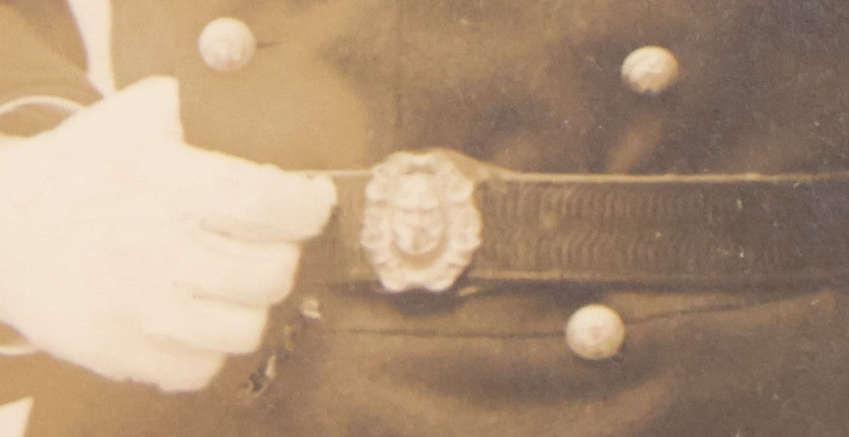 Lot 091 - Antique Boarded Photograph Of French Navy (Marine National) Officer In Formal Dress Uniform, Ejotte-Latouche, Photographer, Brest, France