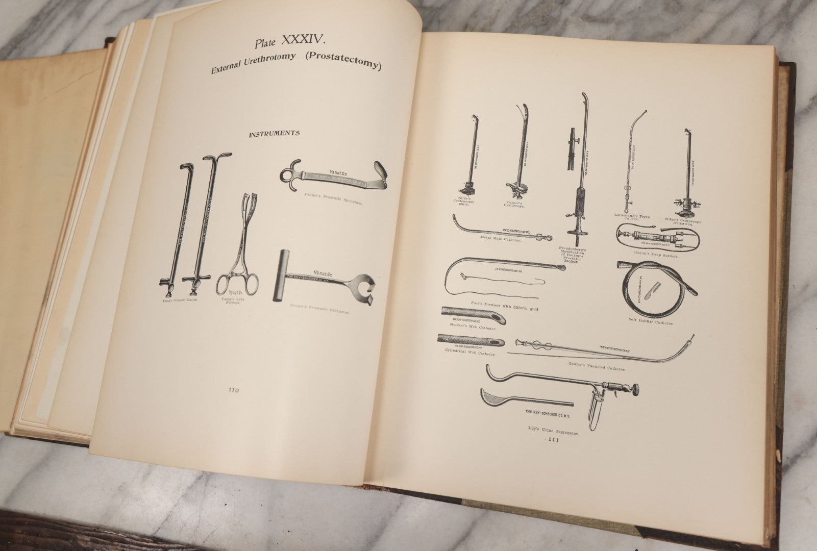 Lot 002 - "Atlas Of Typical Operations In Surgery" Antique Book By Dr. Ph. Bockenheimer & Dr. Fritz Frohse, With 60 Full Color Illustrations By Franz Frohse, English Adaptation By J. Howell Evans, Rebman Company, New York, Publishers, Circa 1900