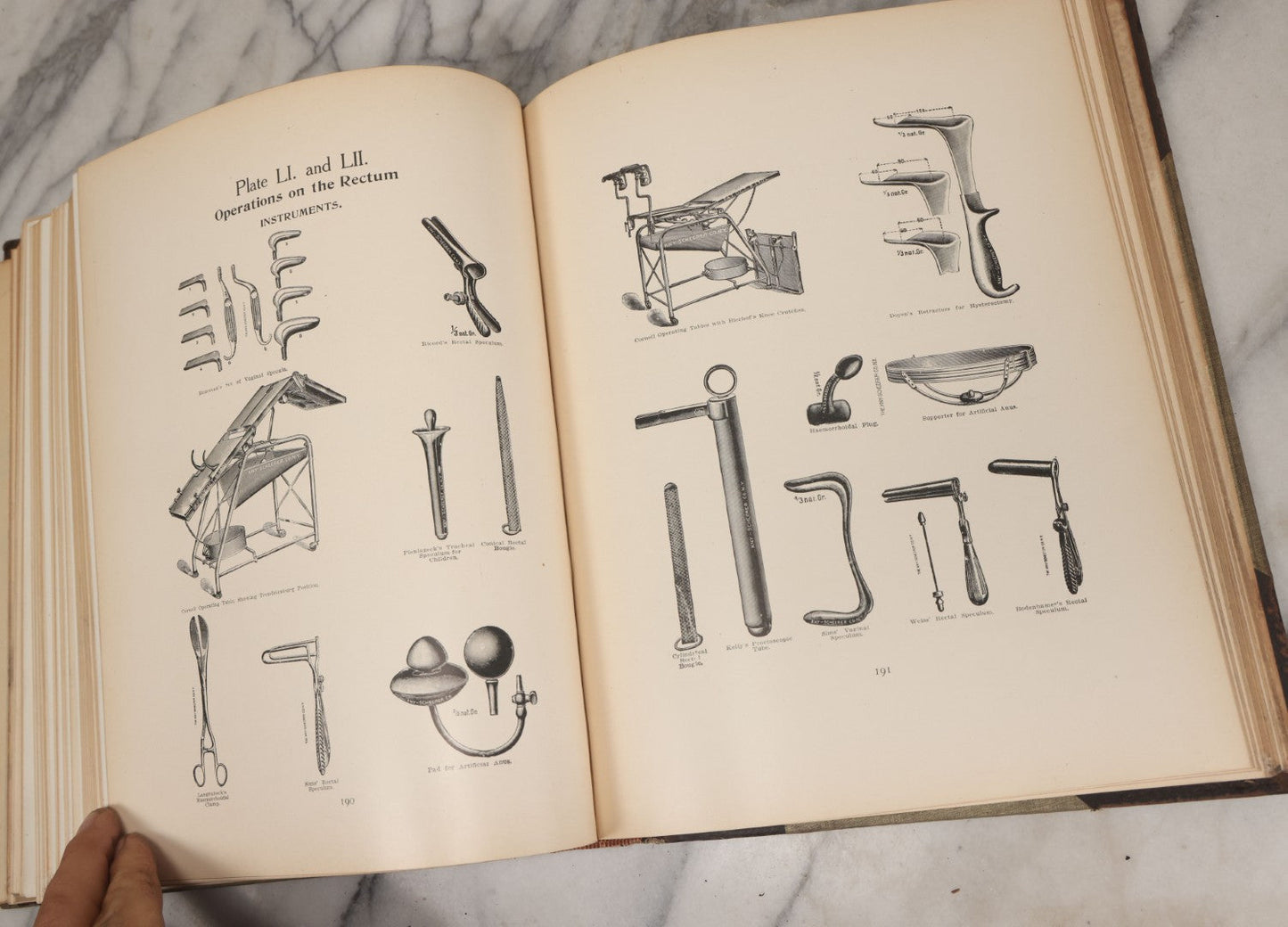 Lot 002 - "Atlas Of Typical Operations In Surgery" Antique Book By Dr. Ph. Bockenheimer & Dr. Fritz Frohse, With 60 Full Color Illustrations By Franz Frohse, English Adaptation By J. Howell Evans, Rebman Company, New York, Publishers, Circa 1900
