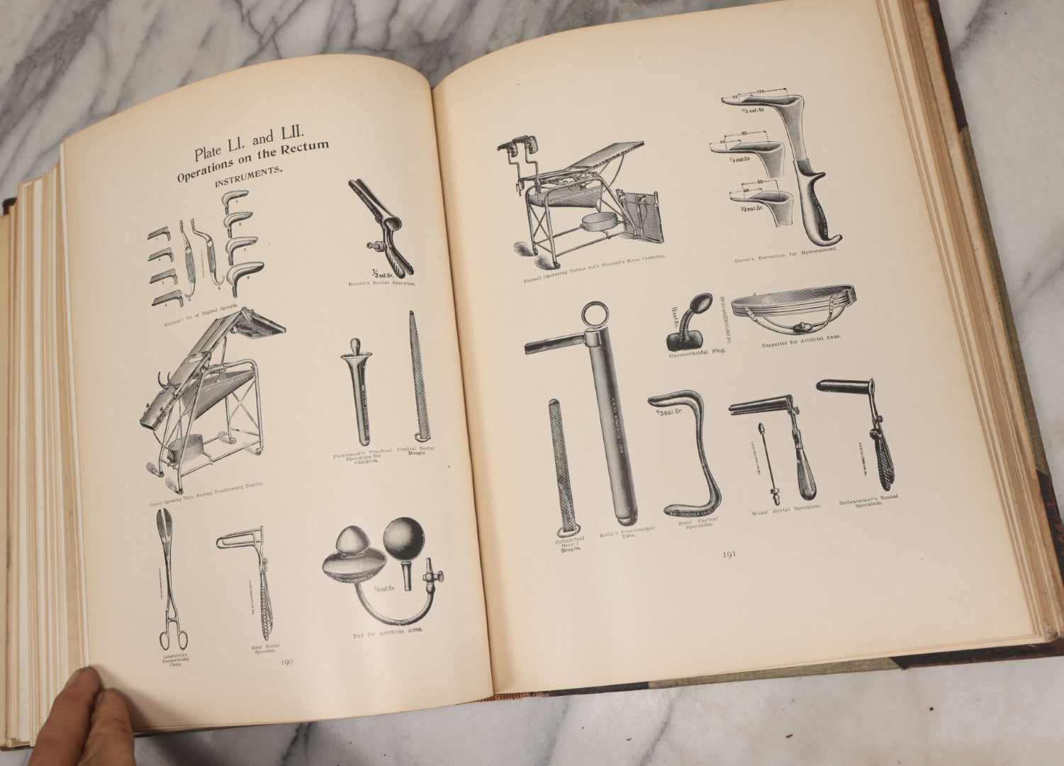 Lot 002 - "Atlas Of Typical Operations In Surgery" Antique Book By Dr. Ph. Bockenheimer & Dr. Fritz Frohse, With 60 Full Color Illustrations By Franz Frohse, English Adaptation By J. Howell Evans, Rebman Company, New York, Publishers, Circa 1900