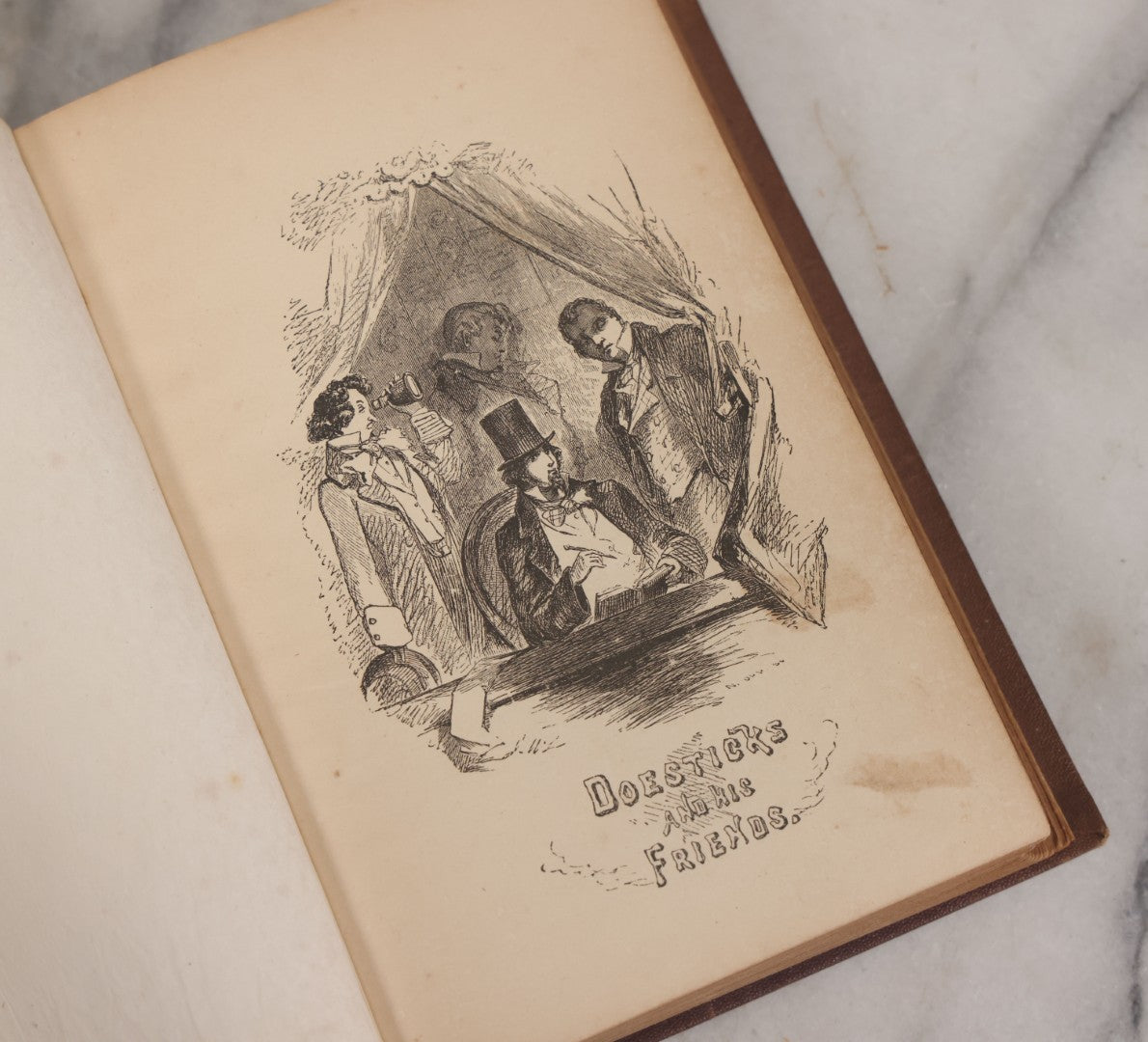 Lot 150 - "Doesticks' Letters: And What He Says; Containing The Whole Of His Celebrated And Original Letters" Antique Satirical Book By Q.K. Philander Doesticks, T.B. Peterson And Brothers, Publishers, Philadelphia, 1855