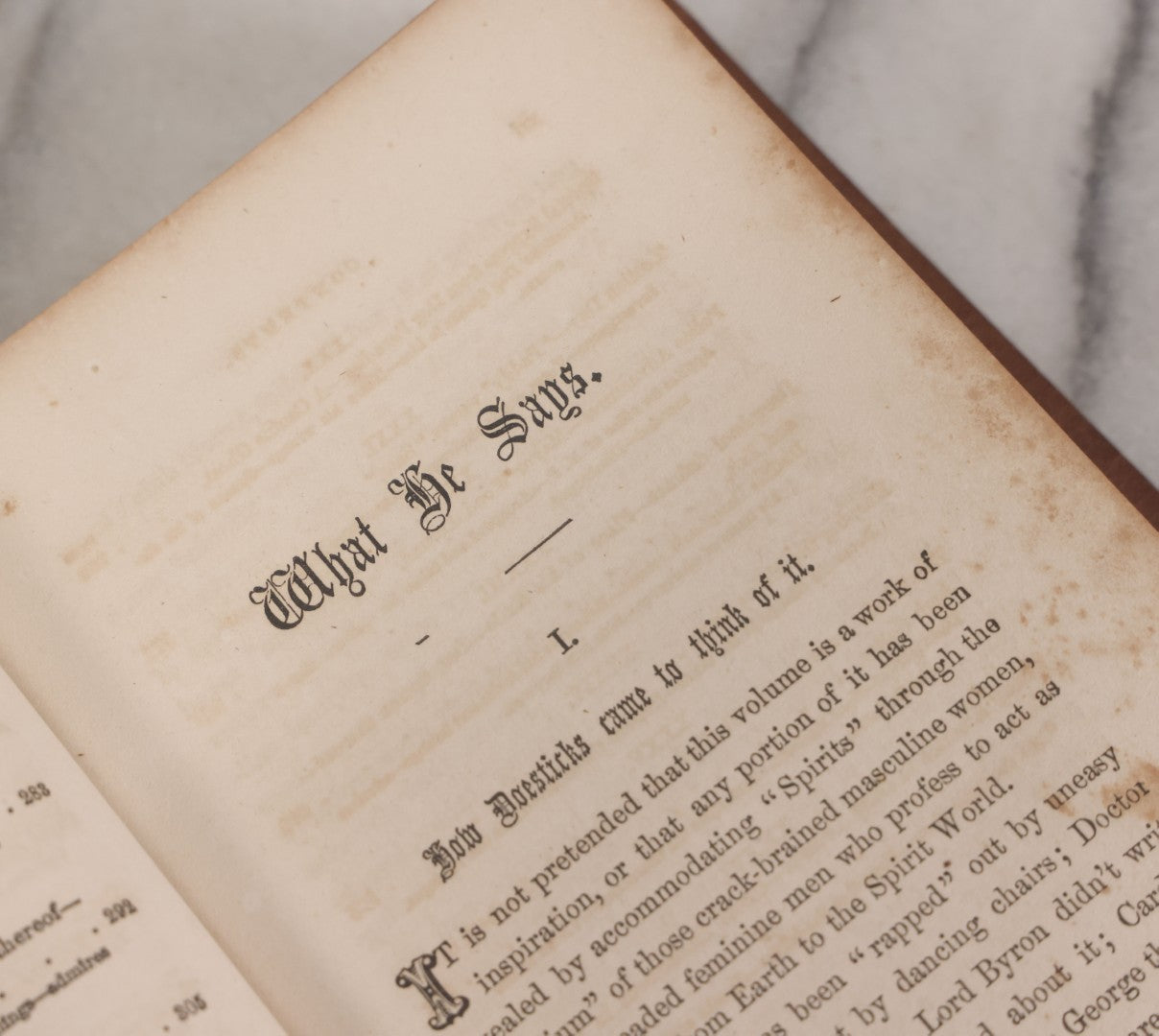 Lot 150 - "Doesticks' Letters: And What He Says; Containing The Whole Of His Celebrated And Original Letters" Antique Satirical Book By Q.K. Philander Doesticks, T.B. Peterson And Brothers, Publishers, Philadelphia, 1855