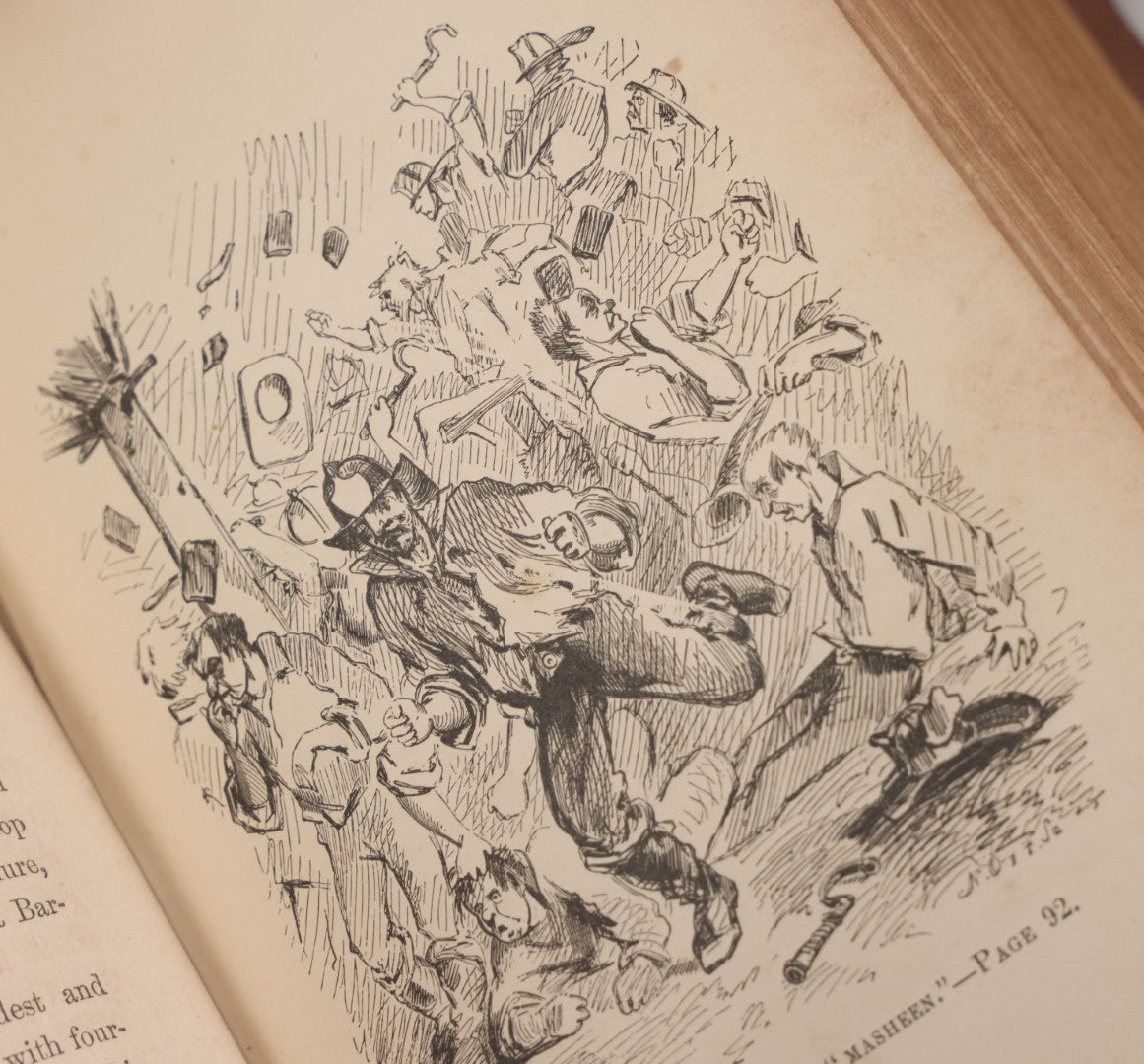 Lot 150 - "Doesticks' Letters: And What He Says; Containing The Whole Of His Celebrated And Original Letters" Antique Satirical Book By Q.K. Philander Doesticks, T.B. Peterson And Brothers, Publishers, Philadelphia, 1855