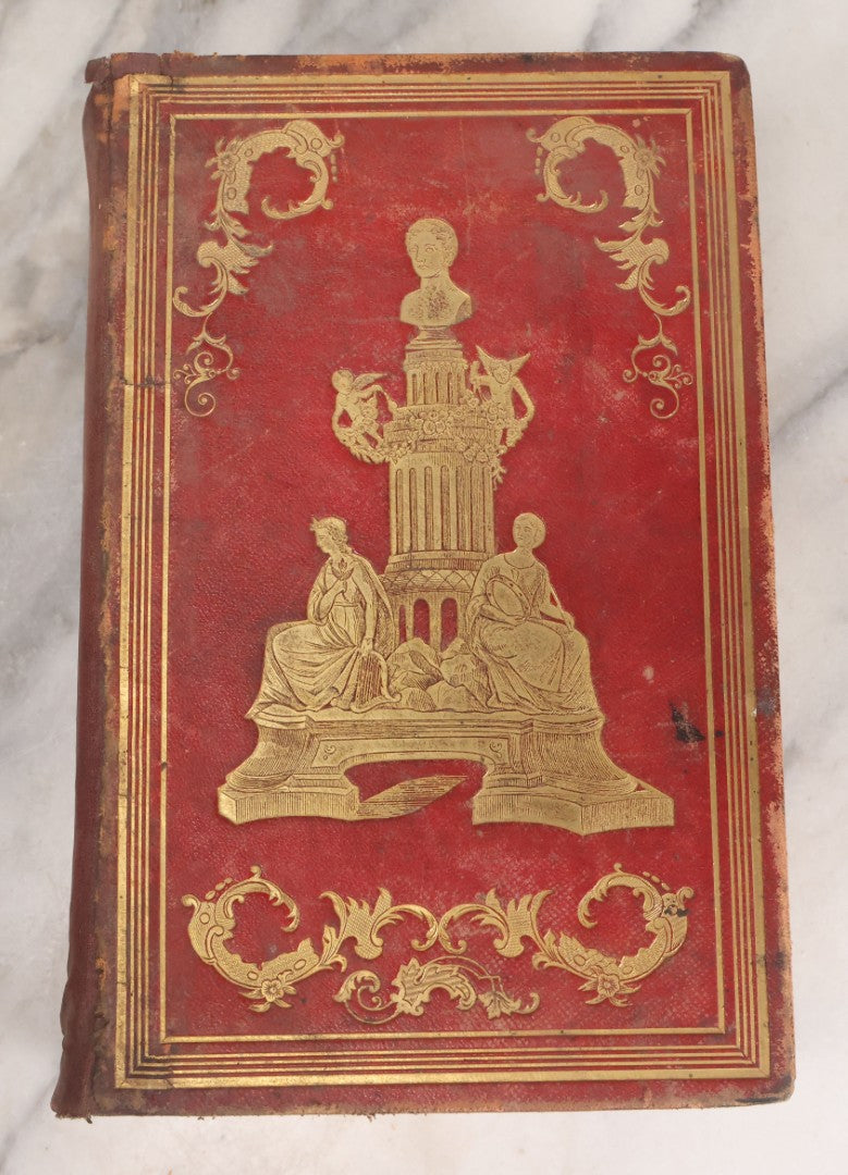 Lot 151 - "The Works Of Lord Byron: Embracing His Suppressed Poems And A Sketch Of His Life" Antique Poetry Book, Illustrated, New Edition, Complete In One Volume, Phillips, Sampson, And Company, Publishers, Boston, 1855