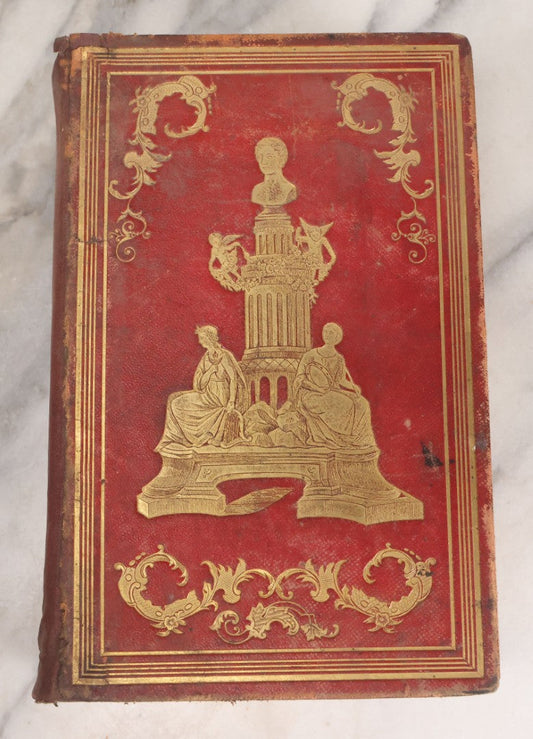 Lot 151 - "The Works Of Lord Byron: Embracing His Suppressed Poems And A Sketch Of His Life" Antique Poetry Book, Illustrated, New Edition, Complete In One Volume, Phillips, Sampson, And Company, Publishers, Boston, 1855
