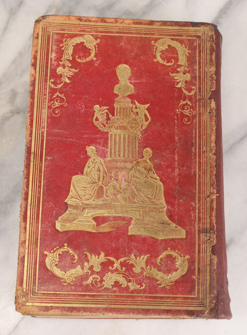 Lot 151 - "The Works Of Lord Byron: Embracing His Suppressed Poems And A Sketch Of His Life" Antique Poetry Book, Illustrated, New Edition, Complete In One Volume, Phillips, Sampson, And Company, Publishers, Boston, 1855