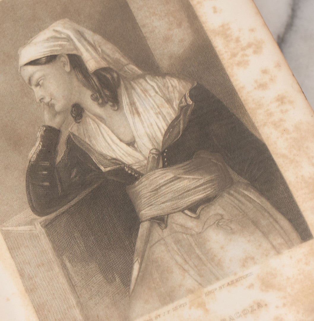 Lot 151 - "The Works Of Lord Byron: Embracing His Suppressed Poems And A Sketch Of His Life" Antique Poetry Book, Illustrated, New Edition, Complete In One Volume, Phillips, Sampson, And Company, Publishers, Boston, 1855