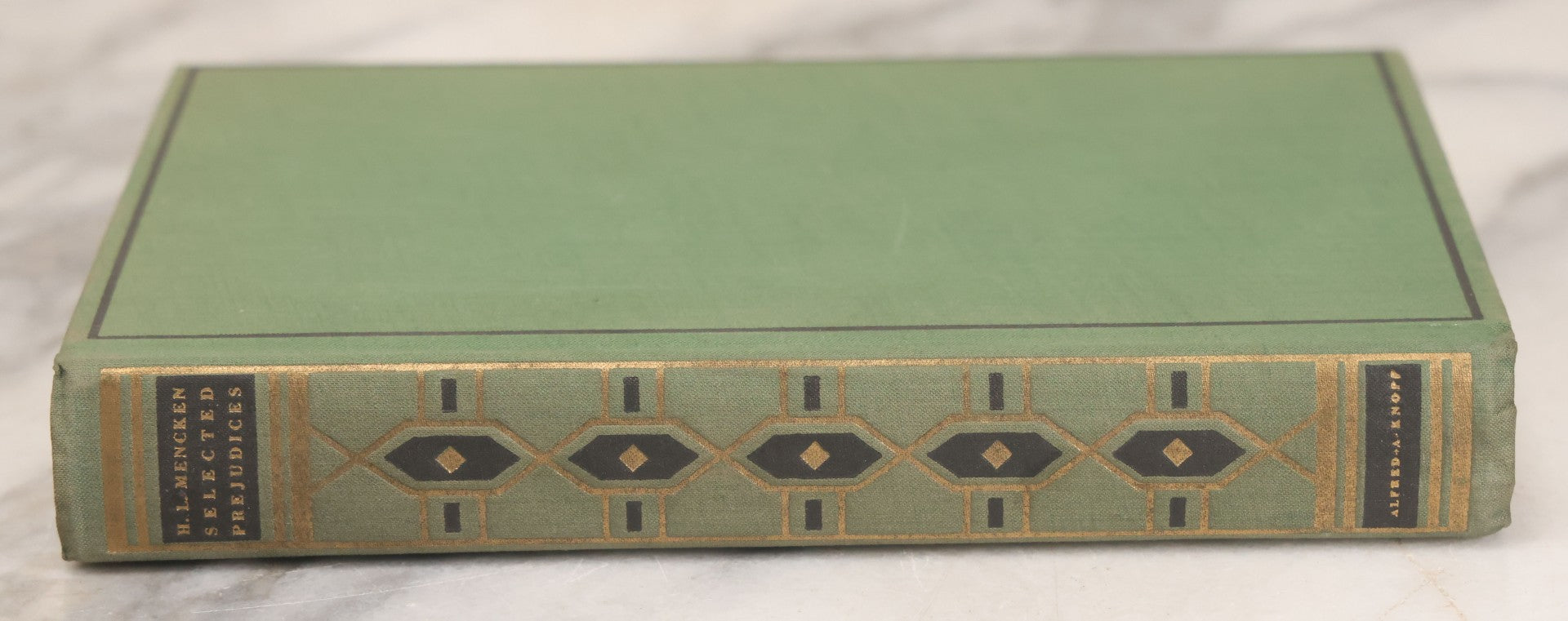 Lot 154 - "Selected Prejudices" Vintage Book By H.L. Mencken, Collection Of Essays, Alfred A. Knopf, Publisher, New York, 1927