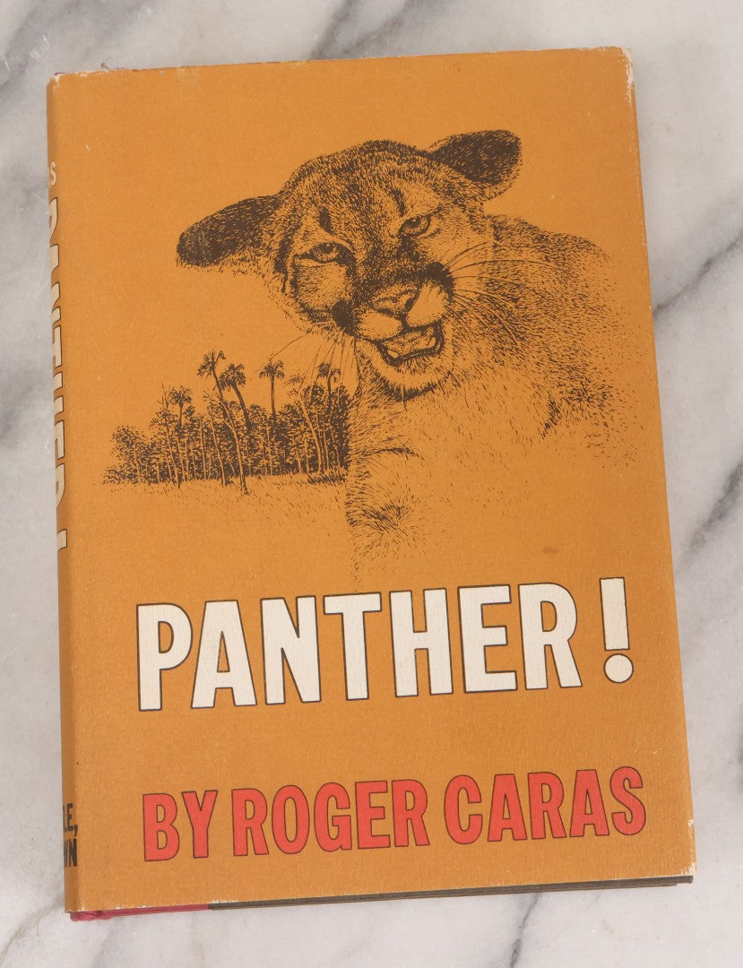 Lot 155 - "Panther!" Vintage Book By Rodger Caras, With Illustrations By Charles Frace, Little Brown And Company, Publishers, Boston And Toronto, 1969, Third Printing, With Original Dust Jacket