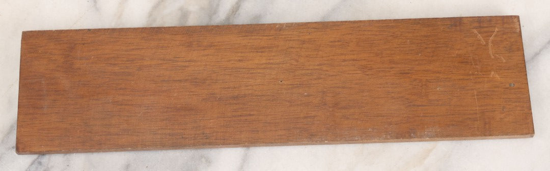 Lot 010 - Vintage Folk Art Wooden Name Plate Sign With Individually Hand Carved Letters For "J. Craven," 12" x 3-1/8"