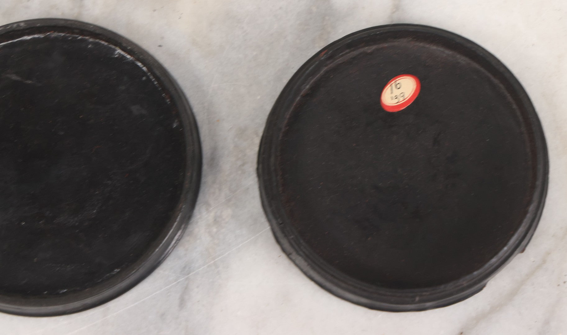 Lot 011 - Antique Laquered Papier Mache Dresser Box With Lithographed Lid Of One Woman Comforting Another, Note Small Loss To Bottom Lip