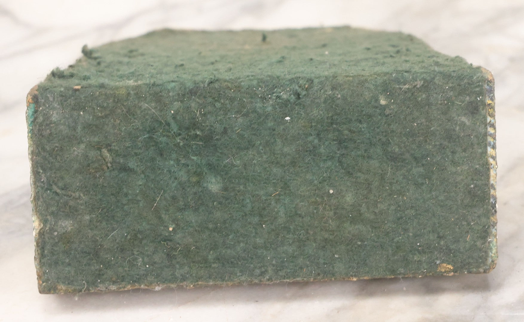 Lot 017 - Pair Of Antique Art And Crafts Art Nouveau Plaster Bookends With Leaf Design, Patinated Bronze Paint And Felt Bottom And Backing 