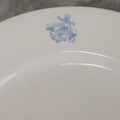 Lot 026 - Antique Porcelein Dinner Plate From U.S. Naval Hospital With Anchor Motif And Insignia, Manufactured By Maddock's American China, 9-1/2" Diameter