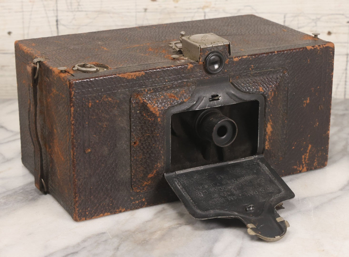 Lot 043 - Antique No. 4 Panoram-Kodak Model B Panoramic Film Camera, Manufactured By Eastman Kodak Co., Rochester, New York, Note Tear In Soft Leather Bellows, For Display Or Restoration, Circa 1902