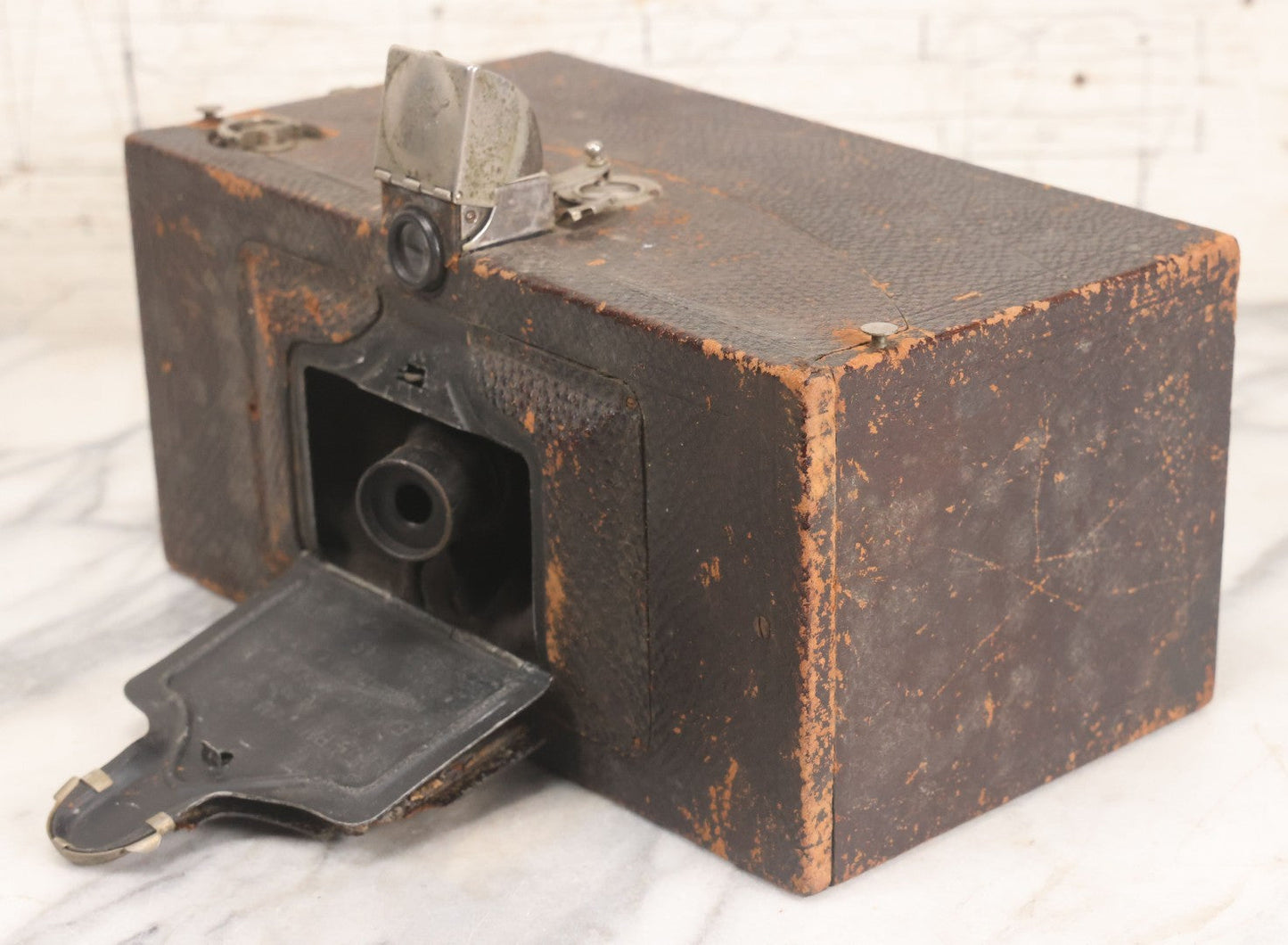 Lot 043 - Antique No. 4 Panoram-Kodak Model B Panoramic Film Camera, Manufactured By Eastman Kodak Co., Rochester, New York, Note Tear In Soft Leather Bellows, For Display Or Restoration, Circa 1902