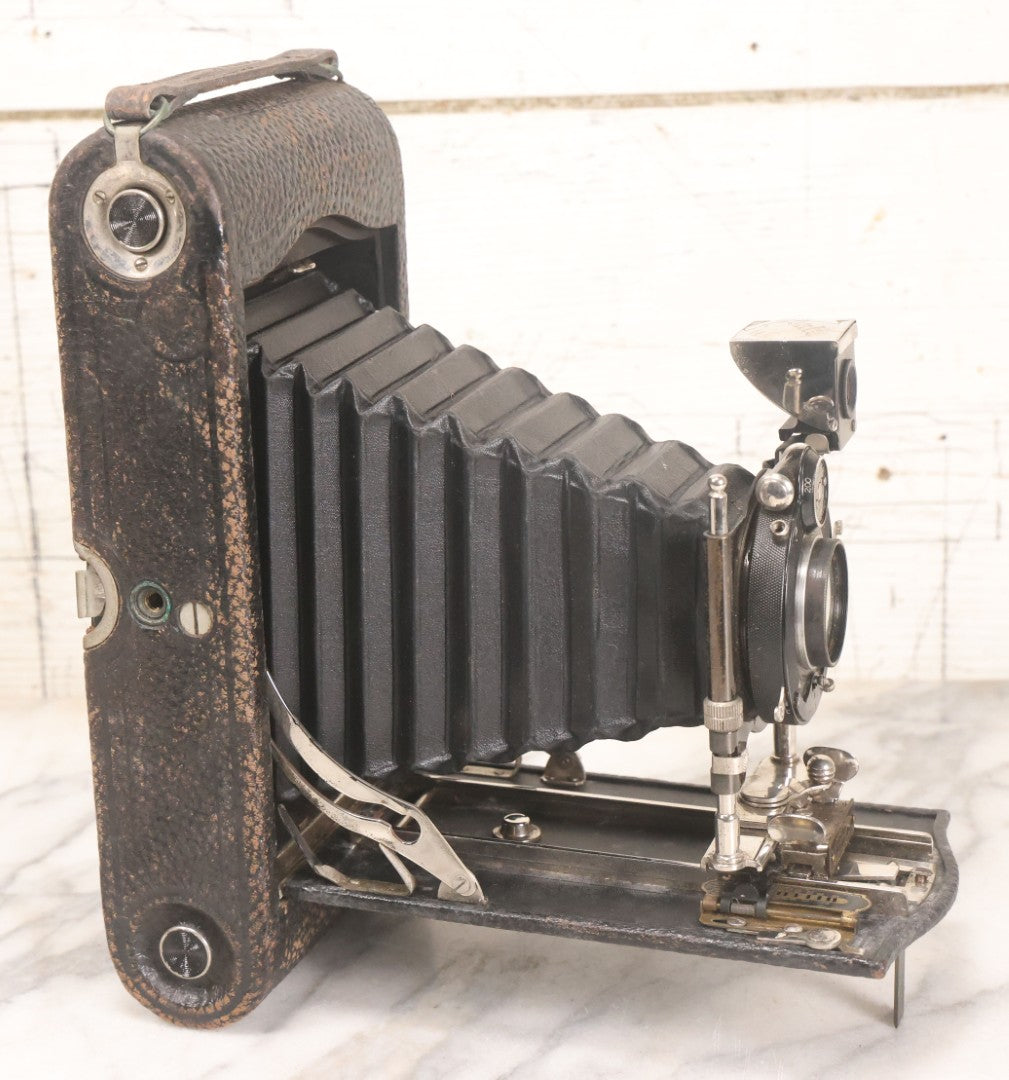 Lot 044 - Antique No. 3-A Folding Pocket Kodak Model C Camera Manufactured By Eastman Kodak Co., Rochester, New York, With Cooke Lens Manufactured By Taylor Taylor & Hobson, Limited, Last Patent Date October 19, 1909, Note Camera Has Musty Smell
