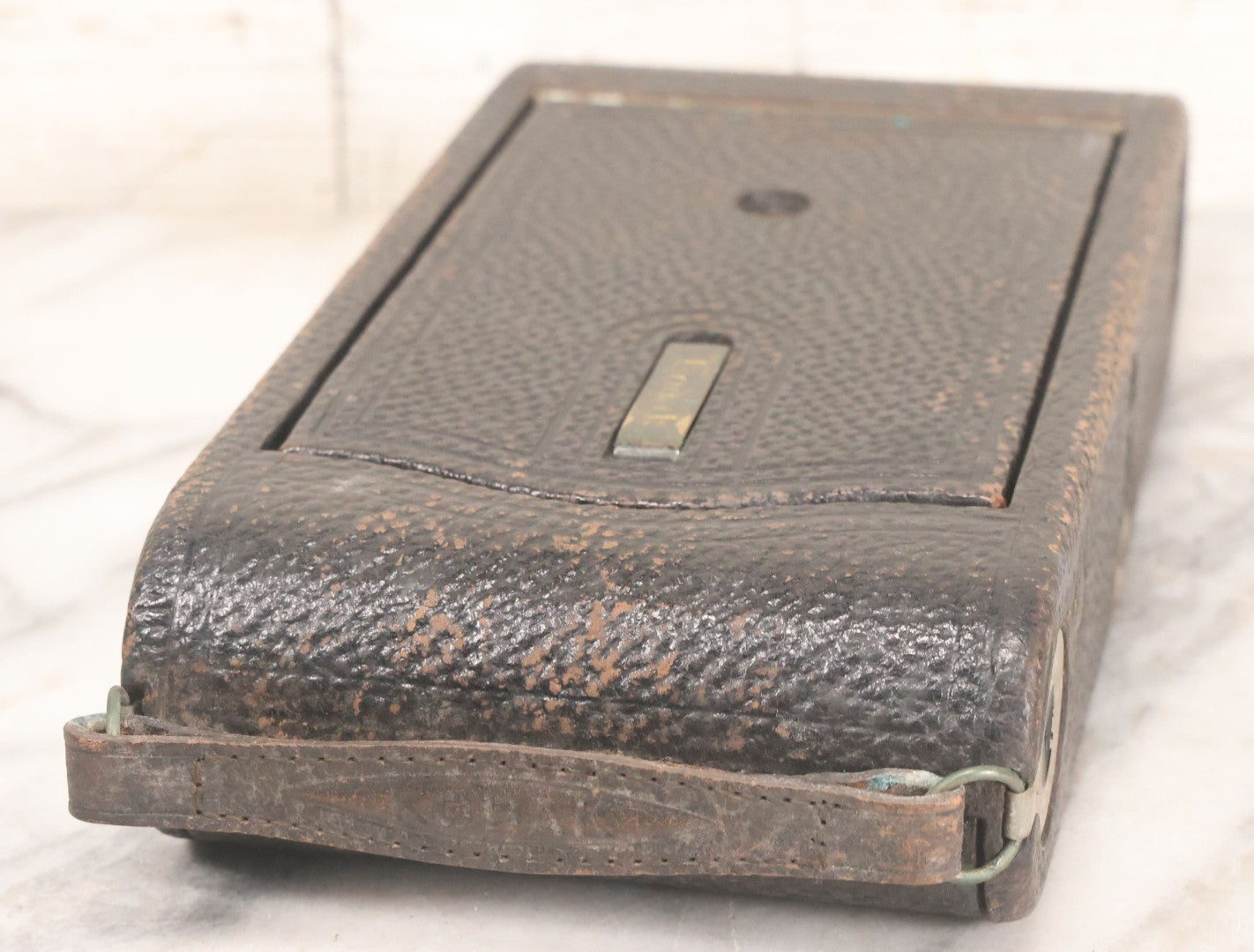 Lot 044 - Antique No. 3-A Folding Pocket Kodak Model C Camera Manufactured By Eastman Kodak Co., Rochester, New York, With Cooke Lens Manufactured By Taylor Taylor & Hobson, Limited, Last Patent Date October 19, 1909, Note Camera Has Musty Smell