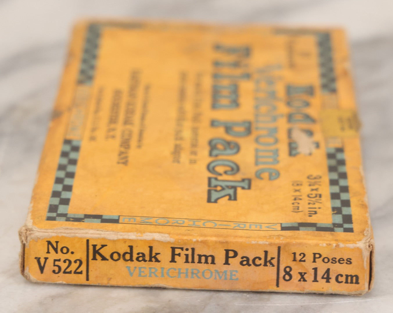 Lot 045 - Vintage New Old Stock N.O.S. Kodak Verichrome Film Pack No. V522, Twelve Exposures, New In Box, N.I.B., Manufactured By Eastman Kodak Company, Rochester, New York, Expiration Date July 1943