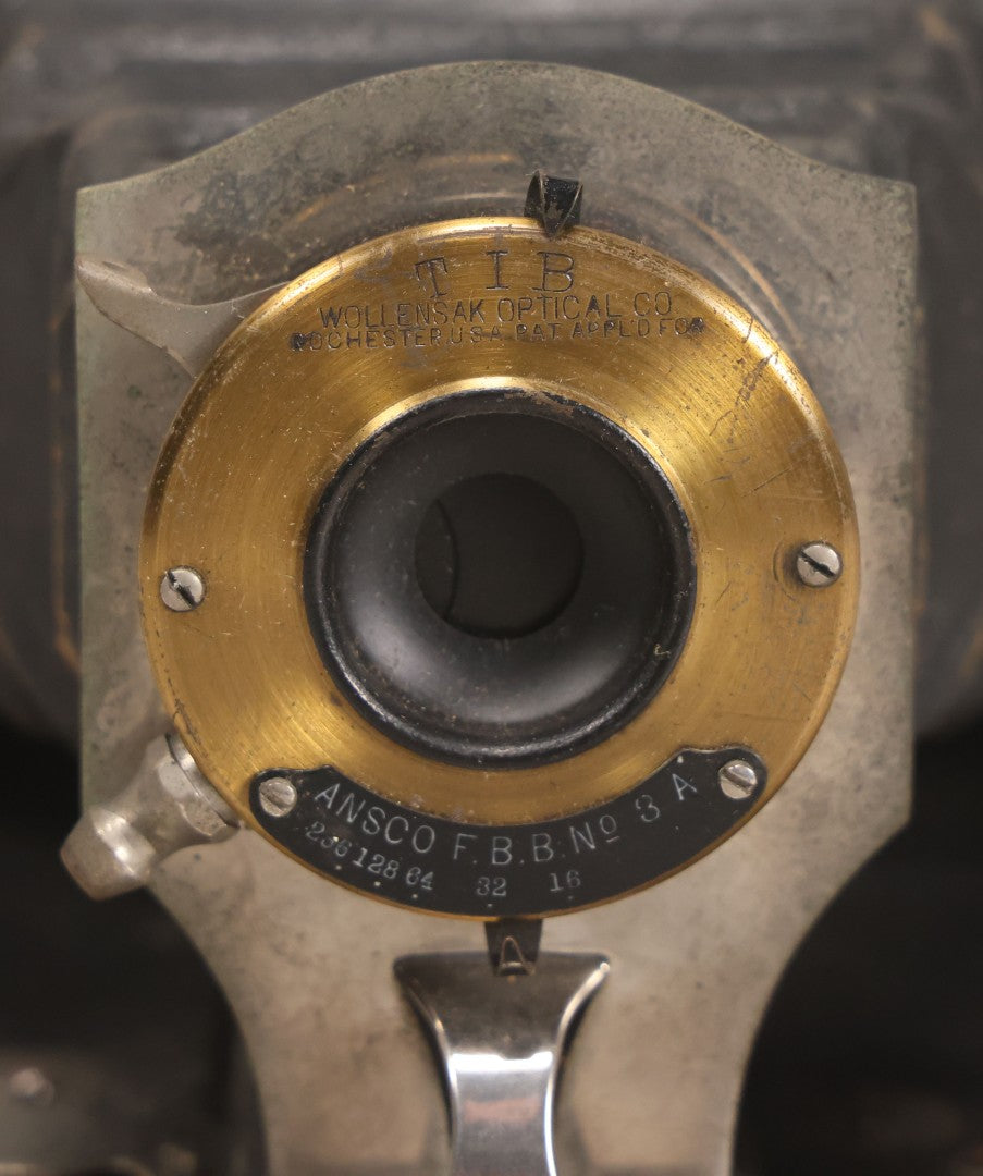 Lot 046 - Antique Ansco No. 3A Folding Buster Brown Model A Folding Camera With Lens By Wollensak Optical Co., Rochester, New York, Circa 1915