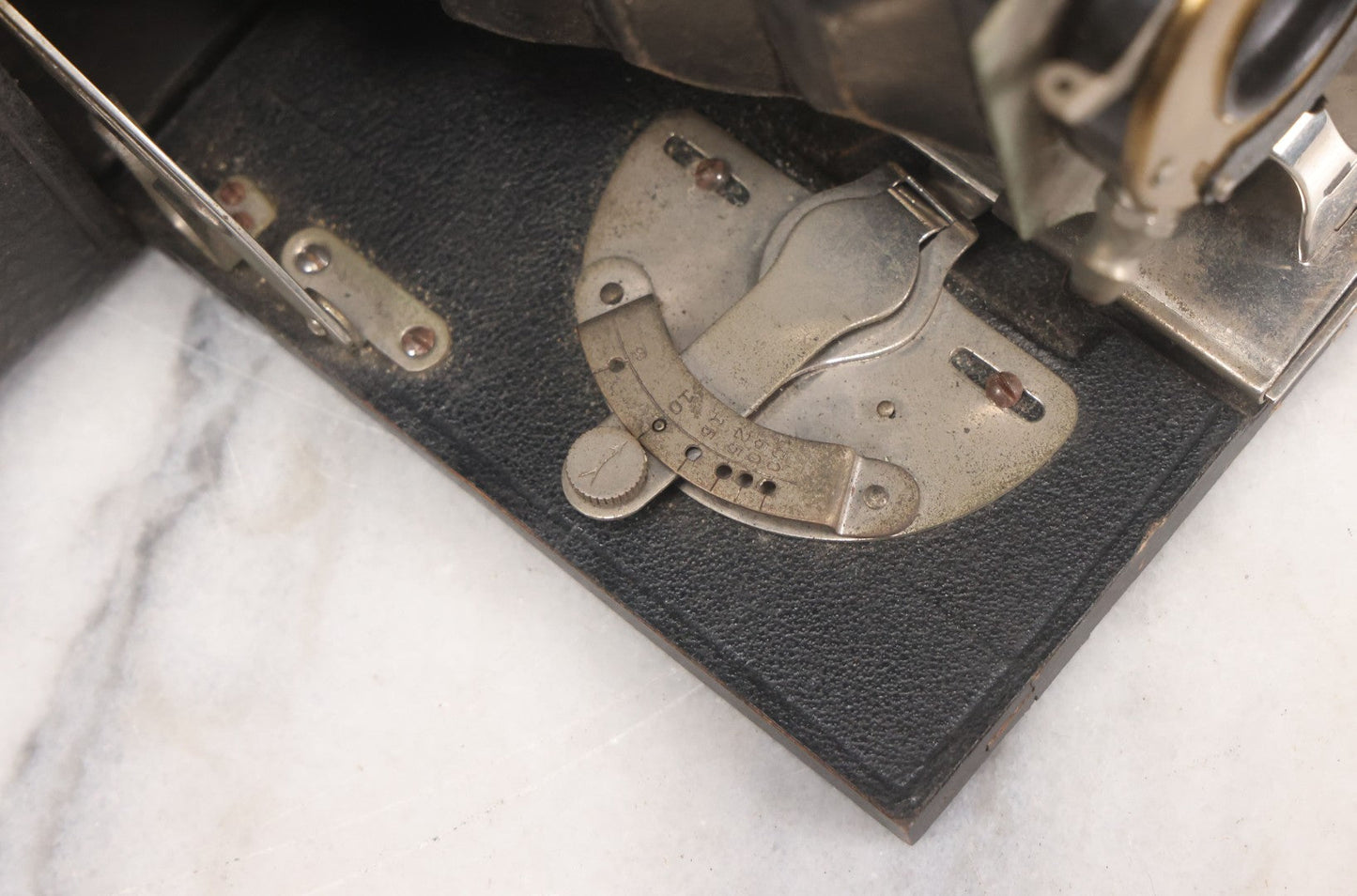 Lot 046 - Antique Ansco No. 3A Folding Buster Brown Model A Folding Camera With Lens By Wollensak Optical Co., Rochester, New York, Circa 1915