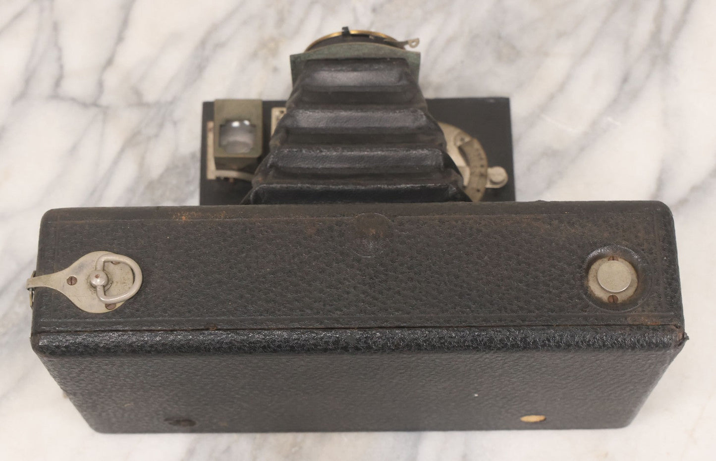 Lot 046 - Antique Ansco No. 3A Folding Buster Brown Model A Folding Camera With Lens By Wollensak Optical Co., Rochester, New York, Circa 1915
