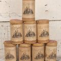 Lot 051 - Grouping Of Eight Antique "Dr. Rosenthal's Original Language Records; The Language Phone Method [...] Of Practical Linguistry," Wax Recoreds In Original Cardboard Tubes & Paper Labels, International College Of Languages, New York, Some Damaged
