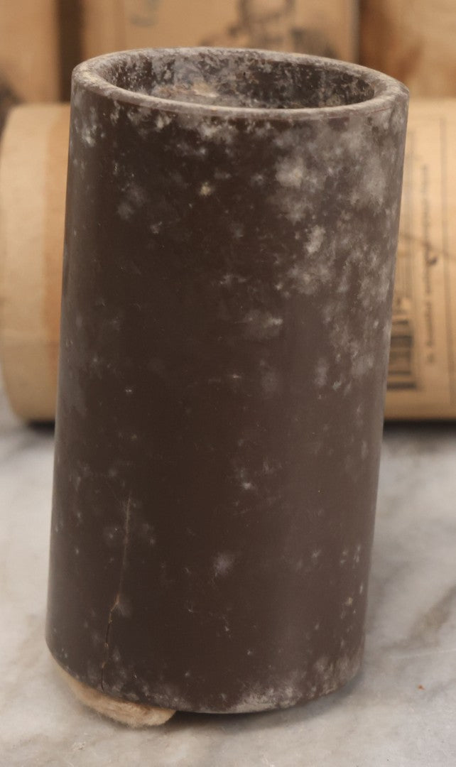 Lot 051 - Grouping Of Eight Antique "Dr. Rosenthal's Original Language Records; The Language Phone Method [...] Of Practical Linguistry," Wax Recoreds In Original Cardboard Tubes & Paper Labels, International College Of Languages, New York, Some Damaged