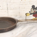 Lot 054 - Vintage Mechanical Animated Mickey Mouse Popcorn Popper Pan Toy With Handle Operated Action With Original Paint, Circa 1930s, Incomplete, Parts Missing