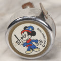 Lot 055 - Vintage Mickey Mouse Magician Chrome Bicycle Bell With Handlebar Clamp, Copyright Walt Disney Productions, Made In Germany, Ringer Functions
