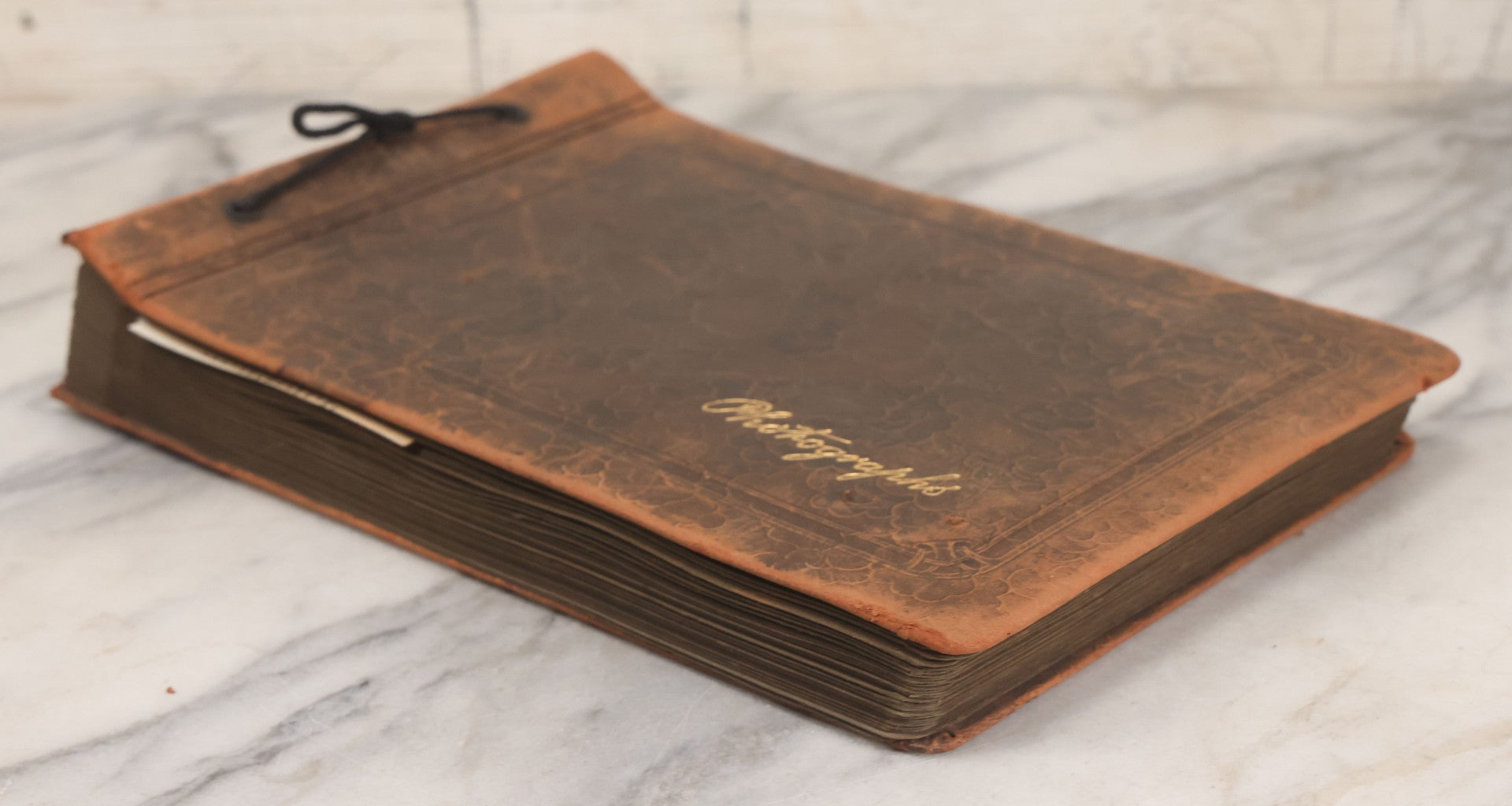 Lot 062 - Vintage Snapshot Photo Album With 125+ Photographs Including Photos Of Spirit Of St. Louis Plane, Redwood Forest, Automobiles, Outings, Comic Wedding Posters, Statue Of Liberty, Beachwear, And More