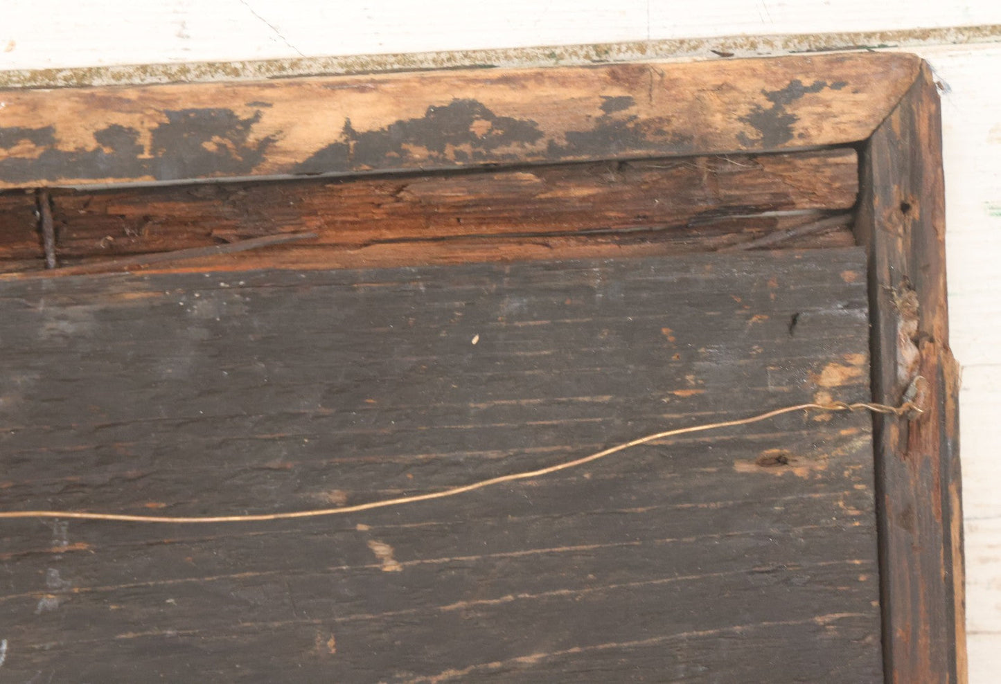 Lot 002 - Antique Carved And Painted "No Trespassing" Wood Sign With Raised Letters And Black Paint, Original Wear As Seen, 22-7/8" W x 8-5/6"H