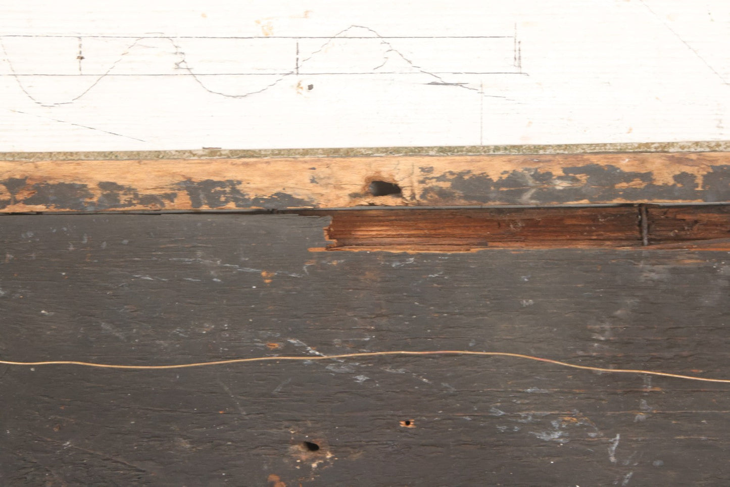 Lot 002 - Antique Carved And Painted "No Trespassing" Wood Sign With Raised Letters And Black Paint, Original Wear As Seen, 22-7/8" W x 8-5/6"H