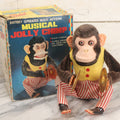 Lot 004 - Vintage Battery Operated Musical Jolly Chimp Animated Toy, Working Condition, Plays Cymbals, Glares And Shows Teeth, In Original Box, Manufactured By Daishin, No. 4910, Made In Japan