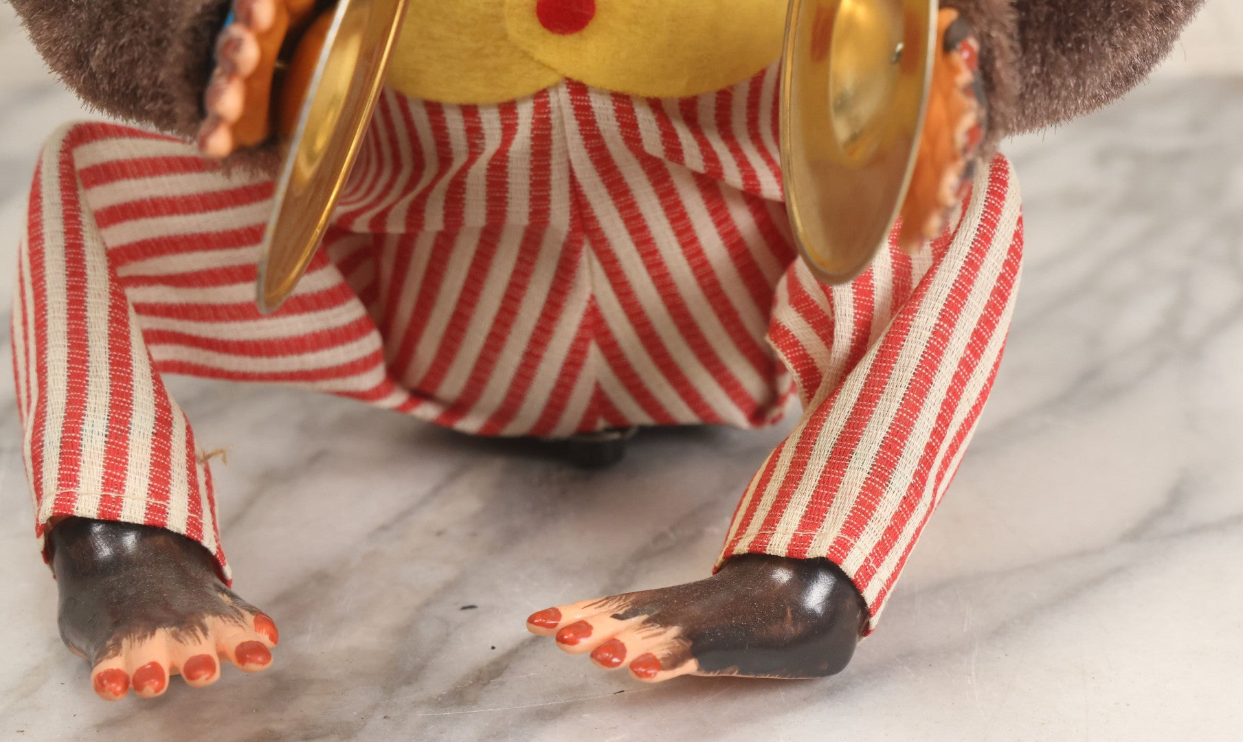 Lot 004 - Vintage Battery Operated Musical Jolly Chimp Animated Toy, Working Condition, Plays Cymbals, Glares And Shows Teeth, In Original Box, Manufactured By Daishin, No. 4910, Made In Japan